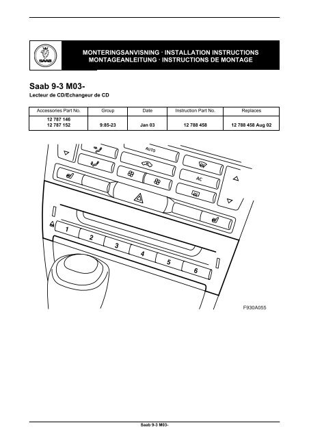 Saab 9-3 M03- - SaabDocs.com