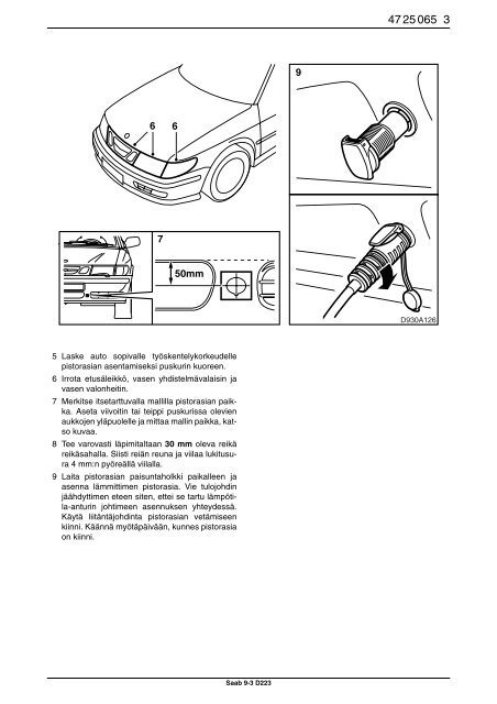 Saab 9-3 D223 - SaabDocs.com