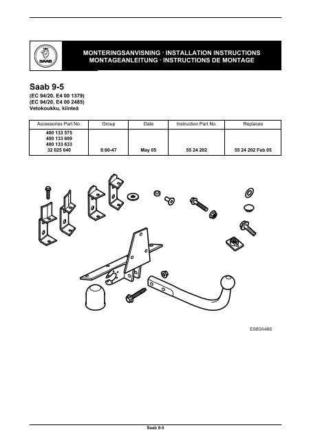 Saab 9-5 - SaabDocs.com