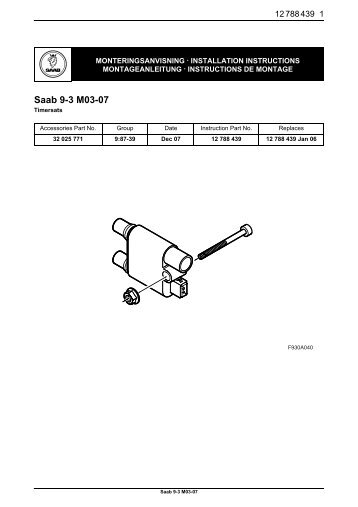 Saab 9-3 M03-07 - SaabDocs.com