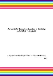 Standards for Conscious Sedation in Dentistry: Alternative Techniques