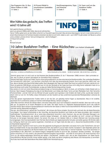Programm zum 10. Busfahrer-Treffen 2007 - FÃ¶rderverein Region ...