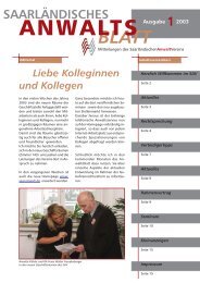 Anwaltsblatt 1/2003 zum Download (PDF-Dokument) - SAV ...
