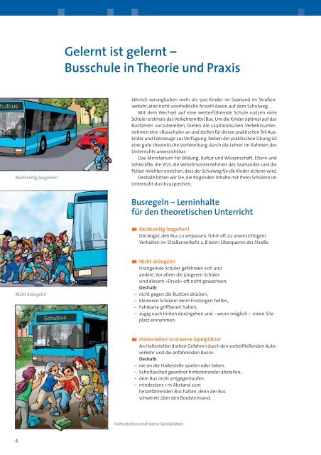 Mit dem Bus zur Schule â aber sicher! - Saarland