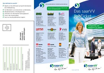 Das saarVV JobTicket - Saarbahn GmbH