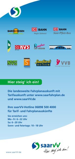 Tarif - Saarbahn GmbH