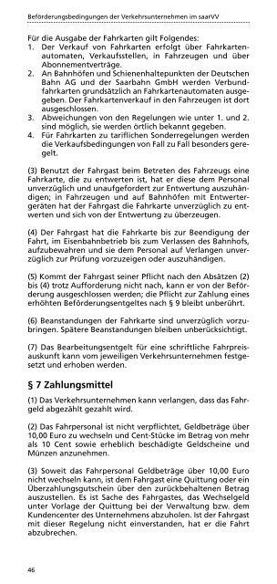 Tarif - Saarbahn GmbH