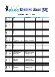 Prefixe DXCC Liste - Saar Bierfreund