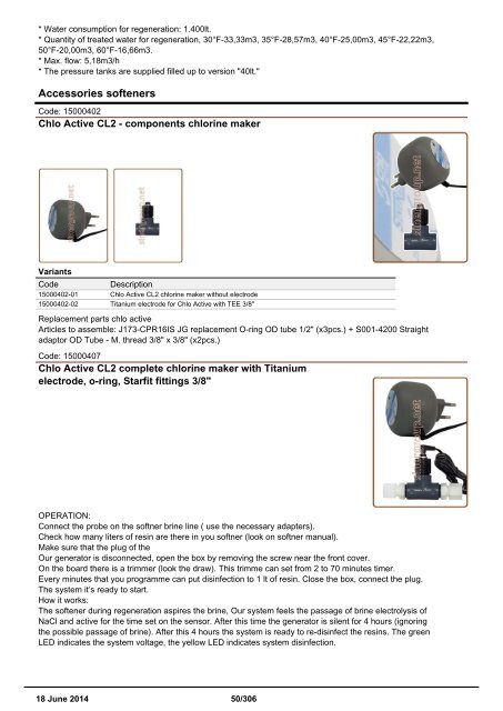 SInergroup Products Catalog Everpure Filters Pentek Water Softener Reverse Osmosis