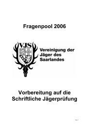 FRAGENPOOL GESAMT 2006 - VJS Vereinigung der JÃ¤ger im ...