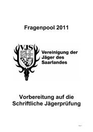 Fragenpool 2011 Vorbereitung auf die Schriftliche JÃ¤gerprÃ¼fung