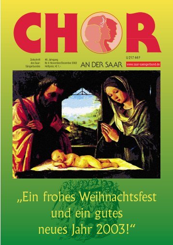 „Chor an der Saar“ 6/2002 - Saarländischer Chorverband