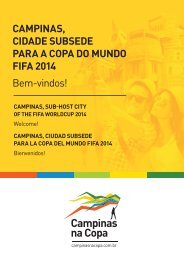 CAMPINAS, CIDADE SUBSEDE PARA A COPA DO MUNDO FIFA 2014 Bem-vindos!
