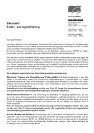Elternbrief Kinder- und Jugendimpfung - Saarpfalz-Kreis