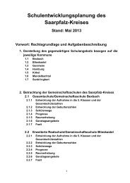 Schulentwicklungsplanung des Saarpfalz-Kreises Stand: Mai 2013 ...