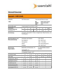 Werkstoff-Datenblatt Saarstahl - C40E (Ck40)