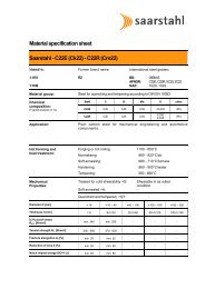 Material specification sheet Saarstahl - C22E (Ck22) - C22R (Cm22)