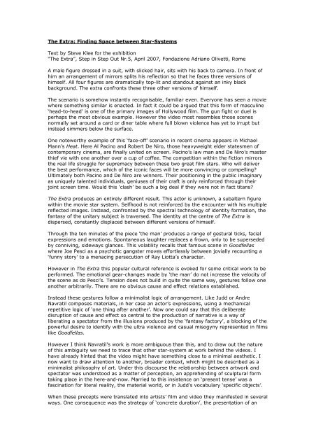 Catalogue essay - Alexandra Navratil Catalogue essay - Alexandra Navratil
