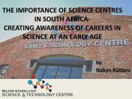 the importance of science centres in south africa creating - Saastec