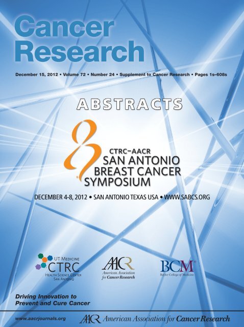 Abstract Book - PDF - San Antonio Breast Cancer Symposium