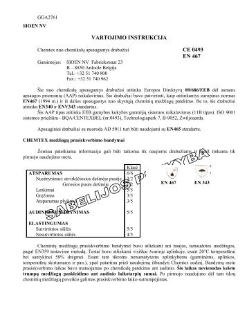 Instrukcija Vertimas. - Sabelijos prekyba