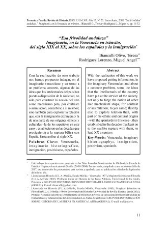 Esa frivolidad andaluza - Saber -ULA - Universidad de Los Andes