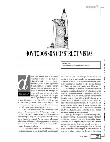 HOY TODOS SON CONSTRUCTIVISTAS - Saber -ULA