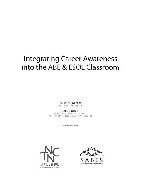 Integrating Career Awareness into the ABE/ESOL Classroom - SABES