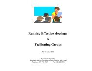 Running Effective Meetings and Facilitating Groups - SABES