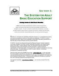 SECTION 1: THE SYSTEM FOR ADULT BASIC ... - SABES