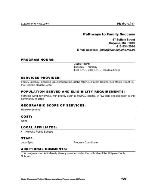 SECTION 1: THE SYSTEM FOR ADULT BASIC ... - SABES