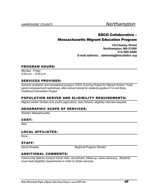 SECTION 1: THE SYSTEM FOR ADULT BASIC ... - SABES