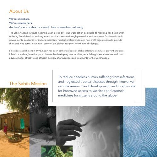 2009 AnnuAl RepoRt - Sabin Vaccine Institute