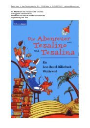 Die Abenteuer von Tesalino und Tesalina - Sabine Haag - Text ...