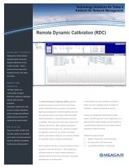 Remote Dynamic Calibration (RDC) - Sabio Instruments