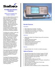 Model 2010 Portable Gas Dilution Calibrator - Sabio Instruments