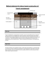 Trench Re-instatement - Sabita