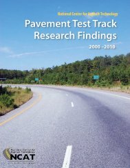 Pavement Test Track Research Findings - Sabita