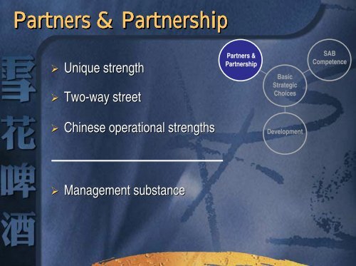 China seminar - Slide presentation - 28 September 2000 - SABMiller