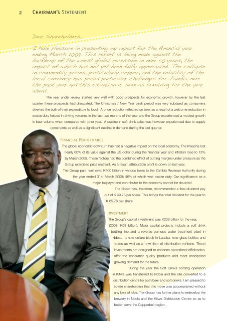 Download the Zambian Breweries 2009 Annual report ... - SABMiller