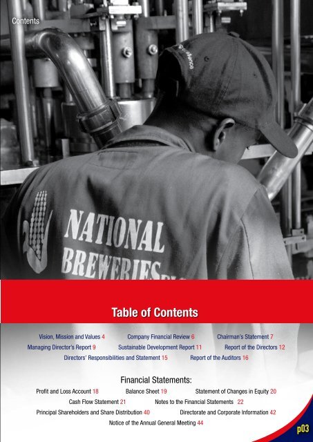 Download the National Breweries Zambia 2009 Annual ... - SABMiller