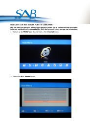 HOE KUNT U DE RSS READER FUNCTIE ... - Sab Satellite
