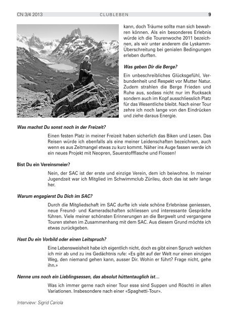 Clubnachrichten MÃ¤rz/April 2013 - SAC Sektion Albis