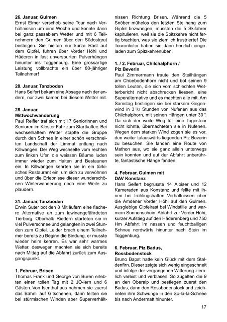 3/2004 SAC SEKTION AM ALBIS - SAC Sektion Albis