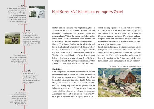 Sektion Bern - SAC Sektion Bern und Subsektion Schwarzenburg