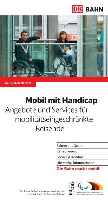 Mobil mit Handicap - Angebote und Services für - Bahn