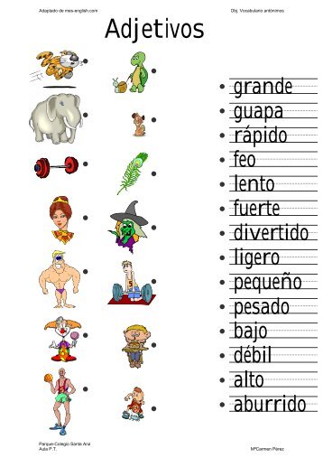 MES-English.com - worksheets - adjectives - Aula PT