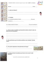 EXAMEN UNIDAD 7. La Prehistoria.Sociales. Aljibe 1 - Aula PT