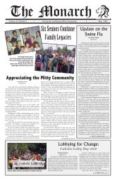 The Monarch Edition 18.5 May 2009 (pdf) - Archbishop Mitty High ...