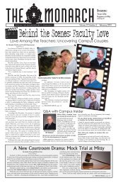 The Monarch Edition 19.3 February 2010 (pdf) - Archbishop Mitty ...